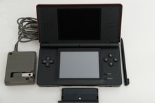Nintendo DS Lite Crimson stylus, dust cover, charger USG-001 All OEM