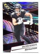 DALTON SCHULTZ Houston Texans 2025 Panini Revolution RED SWIRL PARALLEL Card #55