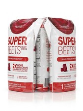 HumanN SuperBeets Heart Chews - Pomegranate Berry - 3 Pack 180 Chews Total NEW