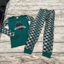 Hanna Andersson X Harry Potter Slytherin Green and Black Organic Pajamas Size 10