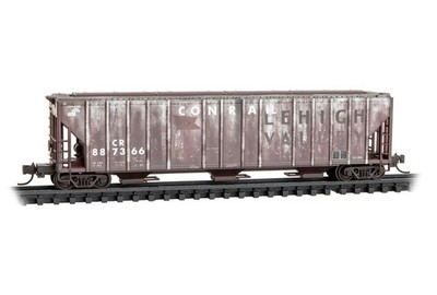 N Scale Micro-Trains MTL#099 44 400 Conrail 3-Bay Evans Covered Hopper Weathered