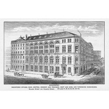 MANCHESTER Cooperative Society at Balloon St and Holgate St - Antique Print 1900