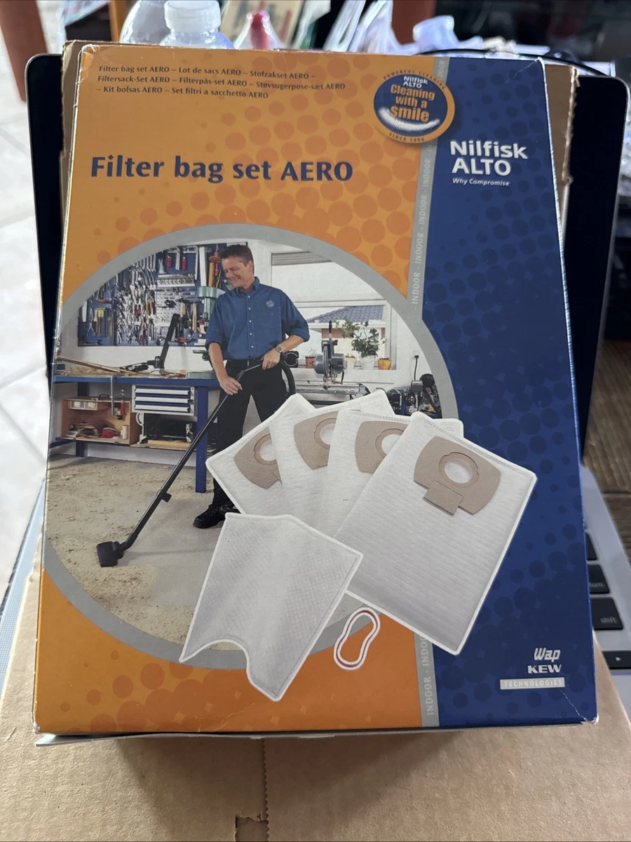 Caja de 5 bolsas para aspiradora NILFISK BRAVO
