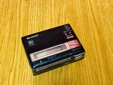 Sharp MD-MS100-B MD Portable Recorder Made In Japan Untested