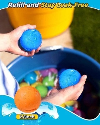 Vatos - 36x Stk Wiederverwendbare Wasserballons Sommerspielzeug, Wasserspielzeug