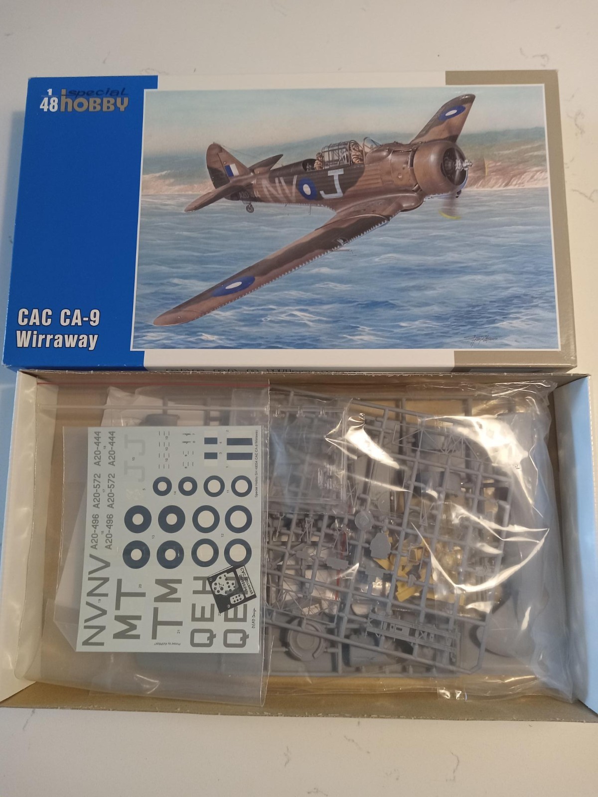 1/48 Special Hobby CAC Ca-9 Wirraway, WWII RAAF fighter-bomber, oop!