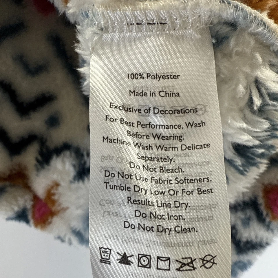 Chaqueta para mujer Eddie Bauer mediana azteca sherpa polar 1/4 cremallera pulóver rosa occidental Foto 4 de 4