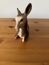 Lying Down Fawn/Baby Deer, Ceramic Figurine with High Gloss Glaze  Maybe Russian