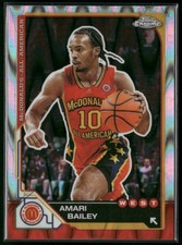 2025 Topps Chrome McDonald's All American #99 Amari Bailey Raywave