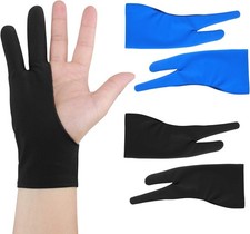Artist Drawing Tablet Gloves Two Finger Graphics Painting Glove Free Large