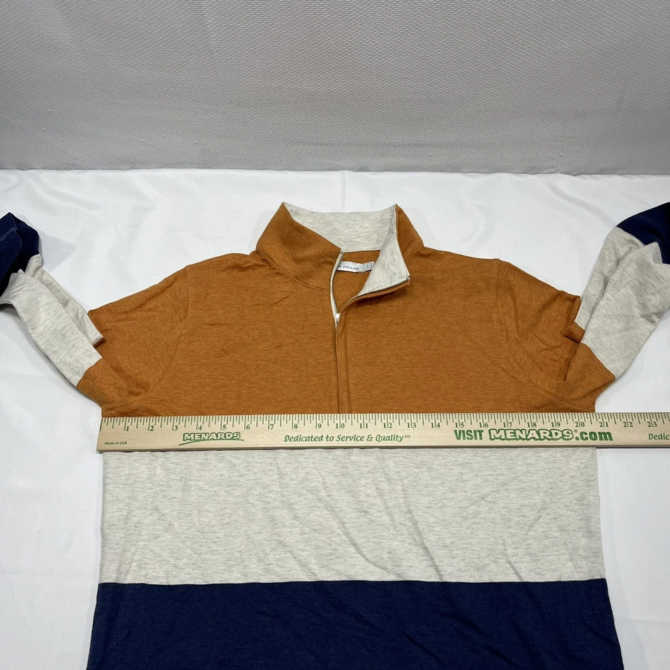 Top pulóver Peter Millar Golf 1/4 cremallera para mujer grande rendimiento elástico a rayas Foto 4 de 4