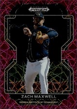 2022 Panini Prizm Neon Pink Velocity #PDP183 Zach Maxwell Georgia Tech