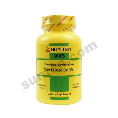 Tuo Li Xiao Du Yin Capsules - Sun Ten Chinese Herbal Supplement TCM #364B