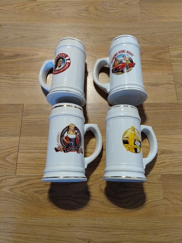 4 Different Ceramic Beer Mugs Cannery Eastside Casino...