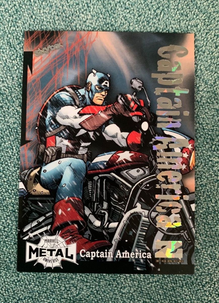 2022 Marvel Metal Universe Spider-Man Z-Force Amazing Rave Captain America 03/62