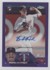 2023 Topps Chrome Update Purple Refractor /250 Brent Headrick #AC-BH Auto 0d94