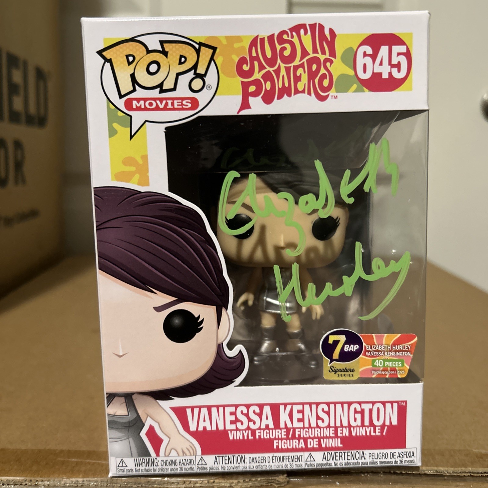 Funko Pop Movies Austin Powers #645 Vanessa Kensington Signed JSA COA