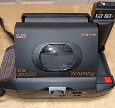 Polaroid Captiva SLR Auto Focus Instant Film Camera w/ strap  case - Untested