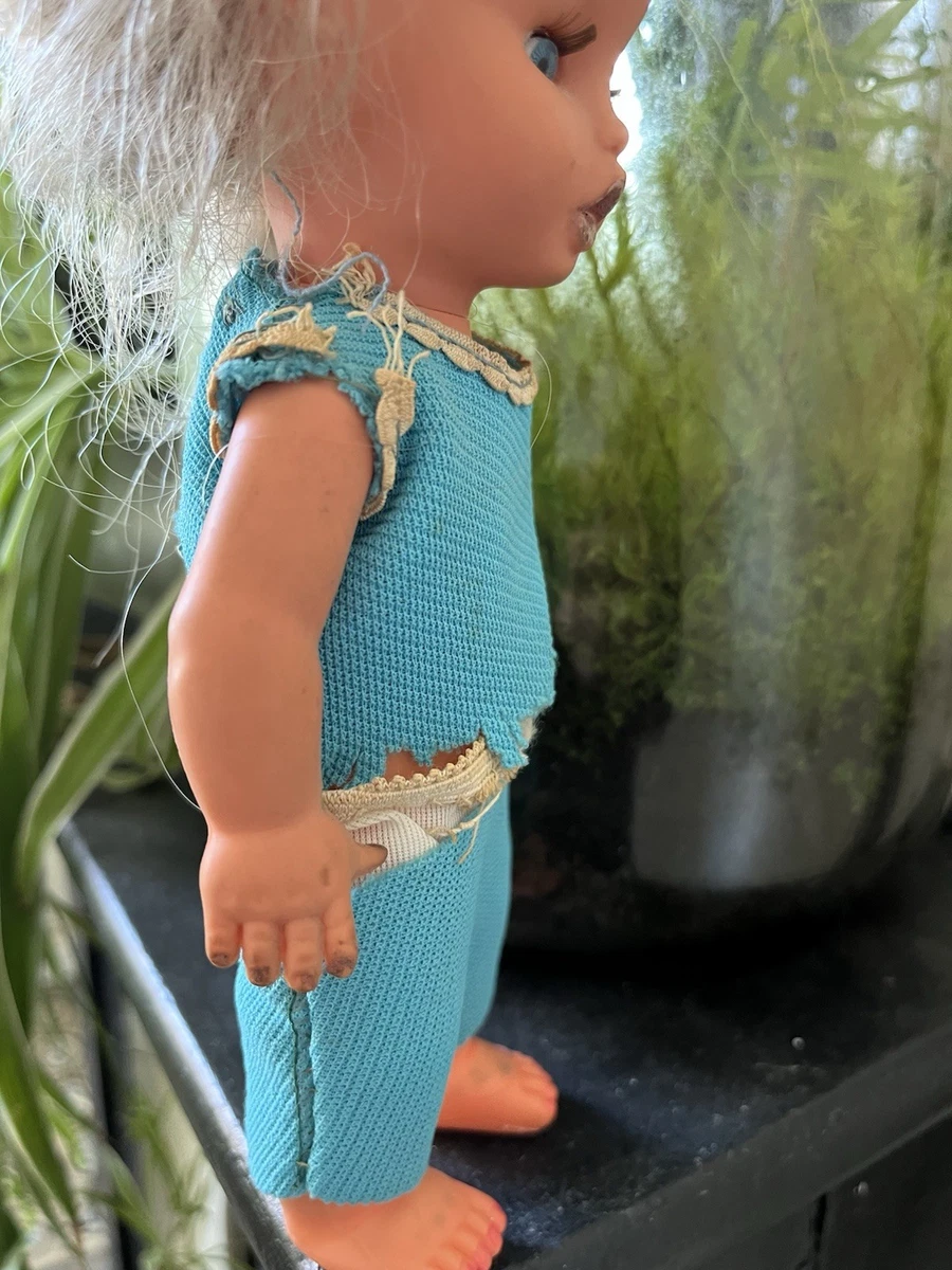 RARE! POUPEE ANCIENNE GEGE PARLANTE - ENCORE EN BOITE