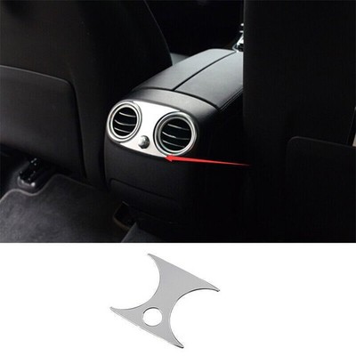 Steel Silver Back Row Air Outlet Vent Cover Trim For Mercedes-Benz GLC 2016-2021