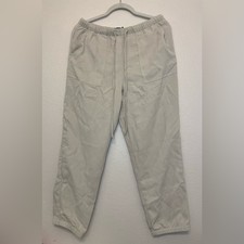 Zara Women  s Elastic Waistband Beige Joggers Pants Size M