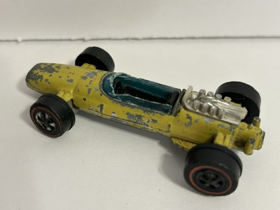 #ad #ad 1969 Vintage Hot Wheels BRABHAM Repco F1 Rare Yellow Redline $29.00