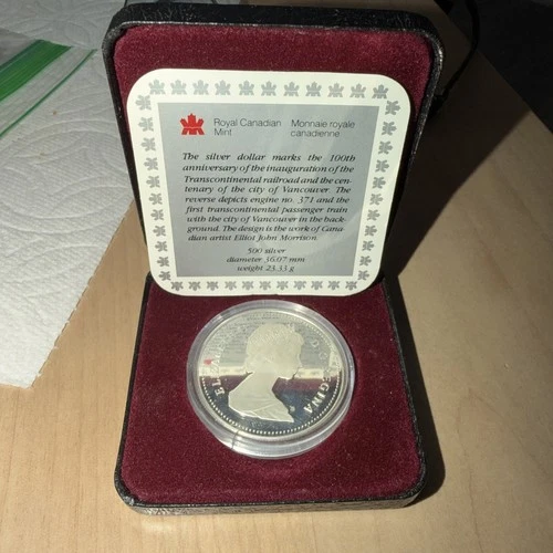 1986 ROYAL CANADIAN MINT PROOF SILVER DOLLAR