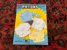PATONS BALDWINS 1320 VINTAGE KNITTING PATTERN baby cardigan jumper DK 18-22”