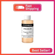 CLANRIZA 4 Fl Oz J'Adoreble Natural Fragrance Body Oil