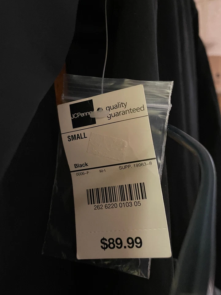 WORTHINGTON 雨衣夹克外套黑色小号格子衬里轻便 — 第 4/4 张图片