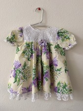 Vintage Honeybee Sweet And Pretty Floral Dress With Lace Size 24 Months