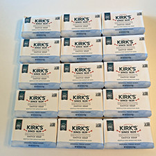 Kirk's 100% Premium Coconut Oil Castile Soap Original Scent - Lot of 15 Bars
