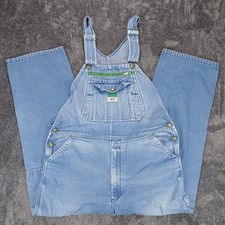 Liberty Bib Denim Overalls Mens 40x32 42x29 Zip Fly Carpenter Farmer READ