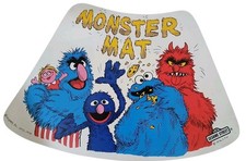76 Monster Mat Sesame Street Vinyl Placemat Muppets Cookie Grover Frazzle Henry