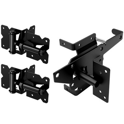 WINSOON Stainless Steel Self Closing Gate Hinge and Latch Hardware Kit, Heavy...