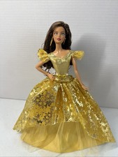 Holiday BARBIE 2020 Signature Doll Dark Hair Muse Model Gold Dress No Box