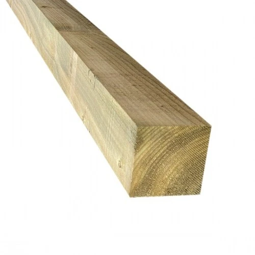 6ft Wooden Fence Posts Timber 3x3 / 4x4 Inch 1.8m Treated Timber PACK OF 2 - Image 3 of 4