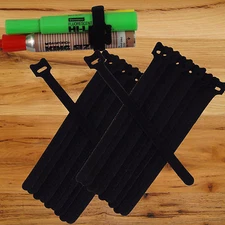 20pc 8"/20cm Nylon Cable Ties Wire Strap Bundling Wrap Fastening Organizer BLACK