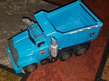 Matchbox Large Blue Dump Truck Loader Toy Vehicle Construction Unit 497 2006