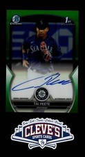 TAI PEETE 2023 BOWMAN DRAFT AUTO 14/99 GREEN REFRACTOR SEATTLE MARINERS