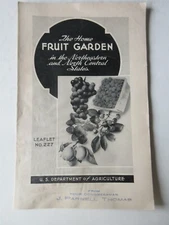 1944 The Home FRUIT GARDEN Leaflet U.S. Department of Agriculture 