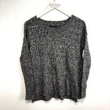 American Eagle Sweater Gray Knit Long Sleeve Pullover Casual Cotton Womens XXS