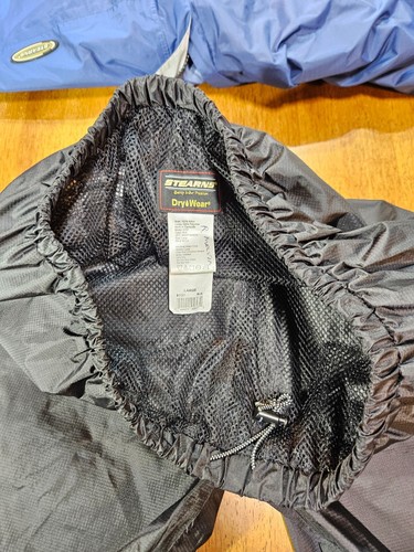 Stearns Jacket Mens XXL Blue Hooded Dry Wear Rain Jacket Coat & Pants 34 X 32 - Picture 24 of 24