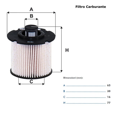 KIT TAGLIANDO CITROEN C3 1.6 BlueHDI 55KW 75CV DAL 07/2016 + 4 L OLIO TOTAL 5W30 - Imagen 5 de 7