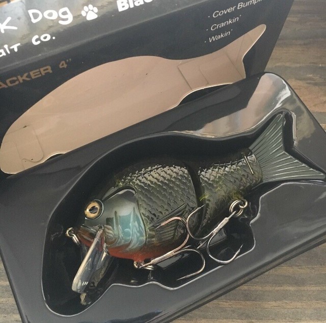 Black Dog Bait Company Shellcracker G2 Swimbait Bass Wakebait Ghost
