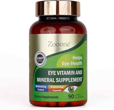 zooone- Lutein Eye Vitamins Zeaxanthin to Support Eye Health, 90Tablets C/E &