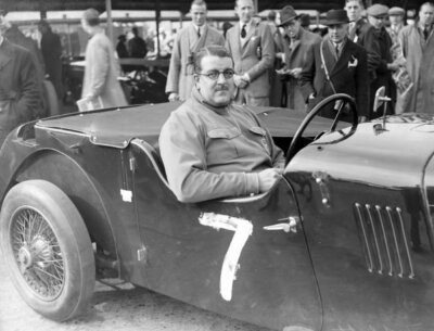 Charles Follett, Alvis Speed 20 1936 Motor Racing Old Photo