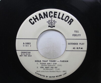 Pop Promo EP Fabian - Please Dont Stop / Ooh What You Do / Hold Me / Just One Mo