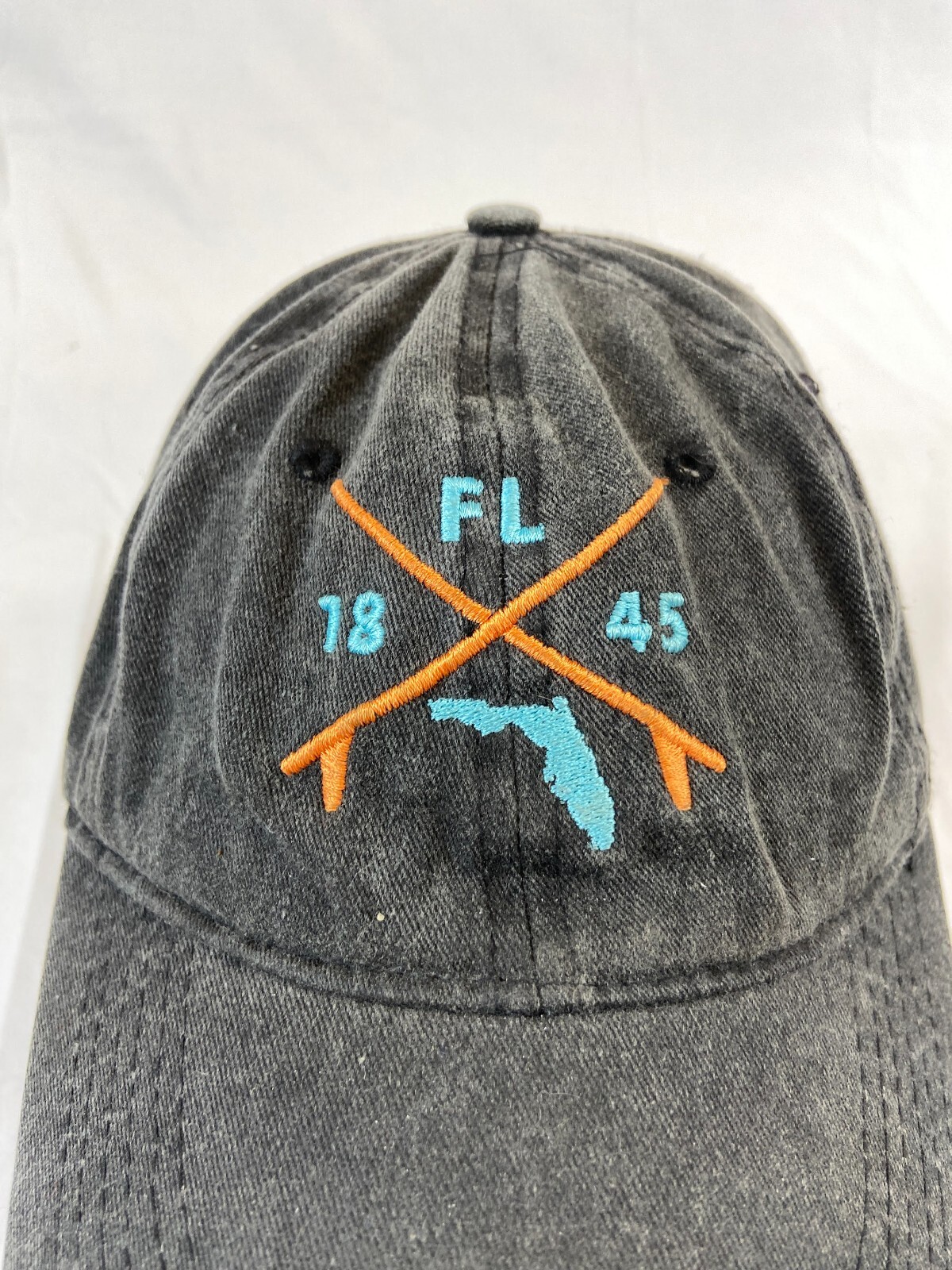 Florida Baseball Cap Strapback Hat Surf Boards 18… - image 2