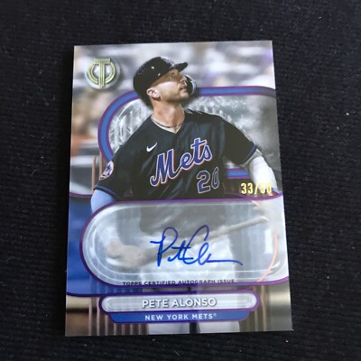 2024 Tribute Pete Alonso Purple Autograph Auto #33/50 Mets